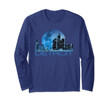 Detroit Skyline At Night Long Sleeve Shirt