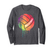 Cute Volleyball Long Sleeve T-Shirt for Girls, Women
