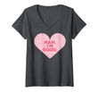 Womens Heart Nah Im Good Anti Valentines Day Single Awareness Gift V-Neck T-Shirt