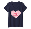 Womens Heart Nah Im Good Anti Valentines Day Single Awareness Gift V-Neck T-Shirt