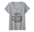 Womens There's No Crying In Baseball V-Neck T-Shirt
