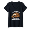 Womens I'll Get Over It I Just Gotta Be Dramatic First Funny Sloth V-Neck T-Shirt