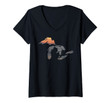 Womens Great Lakes - Sunset Over Lake Superior V-Neck T-Shirt