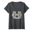 Womens Utah State University Aggies Ncaa Pputs01 V-Neck T-Shirt