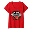 Womens In God And Victory We Trust V-Neck T-Shirt
