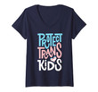 Womens Transgender Ally | Lgbt Pride | Protect Trans Kids V-Neck T-Shirt