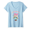 Womens Gabby's Dollhouse Baby Box Craft-A-Rific V2 V-Neck T-Shirt