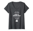 Womens I Run A Pirate Ship Drinking Swearing Funny Mom Mother V-Neck T-Shirt