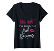 Womens Girls Night I'll Bring The Bad Decisions Funny Party Group V-Neck T-Shirt