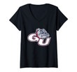 Womens Gonzaga University Bulldogs Ncaa Ppgon02 V-Neck T-Shirt