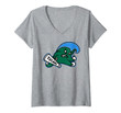 Womens Tulane University Green Wave Ncaa Pptul01 V-Neck T-Shirt