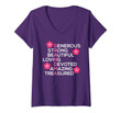 Womens Gift For Grandmother From Grandson Granddaughter Mothers Day V-Neck T-Shirt