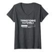 Womens Transitioning To Female, Please Wait... Mtf And Trans V-Neck T-Shirt
