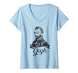 Womens Vincent Van Gogh - Let It Gogh - Funny Artist V-Neck T-Shirt