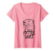 Womens This Is My Otter Shirt V-Neck T-Shirt