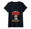 Womens I'm The Lunch Lady School Caterer Cafeteria Chef Cook V-Neck T-Shirt