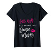 Womens I'll Bring The Dance Moves Girls Night Party Funny Group V-Neck T-Shirt