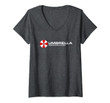 Womens Umbrella Corporation Evil Zombie Company Logo V-Neck T-Shirt