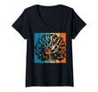 Womens Unapologetically Dope Afro African American Christmas Gift V-Neck T-Shirt