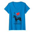 Womens I Love Clydesdale Horses - Draft Horse Lovers Tee V-Neck T-Shirt