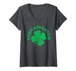 Womens Shenanigator T-Shirt Saint Patrick Day Gift Shirt V-Neck T-Shirt