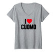 Womens I Love Cuomo Andrew Cuomo V-Neck T-Shirt