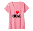 Womens I Love Cuomo Andrew Cuomo V-Neck T-Shirt