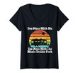 Womens You Mess With Me You Mess With The Whole Trailer Park Gift V-Neck T-Shirt