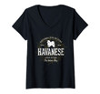 Womens Vintage Style Retro Havanese V-Neck T-Shirt