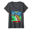 Womens Sloth Gifts For Girls Boys 10-12 Amusement Park For Sloths V-Neck T-Shirt