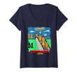 Womens Sloth Gifts For Girls Boys 10-12 Amusement Park For Sloths V-Neck T-Shirt