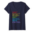 Womens Science Is Real Black Lives Matter Kindness Is Everything V-Neck T-Shirt