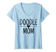 Womens I Love My Goldendoodle Mom Doodle Puppy Lover Gift Mum Mama V-Neck T-Shirt