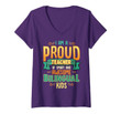 Womens I Am A Proud Teacher Of Smart And Awesome Bilingual Kids V-Neck T-Shirt