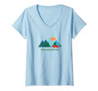 Womens Yellowstone National Park Nature Vacation Souvenir Or Gift V-Neck T-Shirt