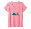 Womens Yellowstone National Park Nature Vacation Souvenir Or Gift V-Neck T-Shirt