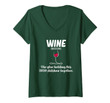 Womens Wine The Glue Holding This 2020 Shitshow Together Funny Wine V-Neck T-Shirt
