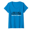 Womens I Used To Be A People Person Then People Ruined It Sarcastic V-Neck T-Shirt