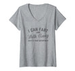Womens I Can Fart And Walk Away V-Neck T-Shirt