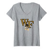 Womens Wake Forest Demon Deacons College Ncaa Ppwf03 V-Neck T-Shirt