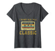 Womens Vintage Cassette I'm Not Old I'm A Classic 1974 45th V-Neck T-Shirt