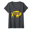 Womens Sabres Mafia Buffalo Hockey V-Neck T-Shirt