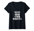 Womens Yippee Kayak Other Buckets  V-Neck T-Shirt