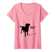 Womens I Found This Humerus Dog With Bone Funny V-Neck T-Shirt