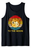 Dogecoin Logo Shirt Doge to the Moon Tank Top