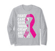 Breast Cancer Survivor Fighting Cancer Going Through Chemo Long Sleeve T-Shirt