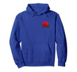 Red Rose Pocket Hoodie Gift Idea