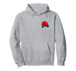 Red Rose Pocket Hoodie Gift Idea