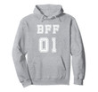 BFF 01 Hoodie for Bestie Sisters Pullover Girls Friendship