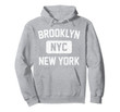 Brooklyn Hoodie - Gym Style Distressed White Print